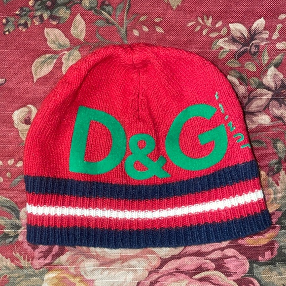♥️Dolce & Gabbana Junior Toddlers Wool & Cotton beanie hat